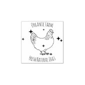 Bauernhaus Hen | Eier Gummistempel (Prägung)