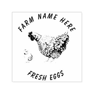 Bauernhaus Hen   Eierfamilie Permastempel