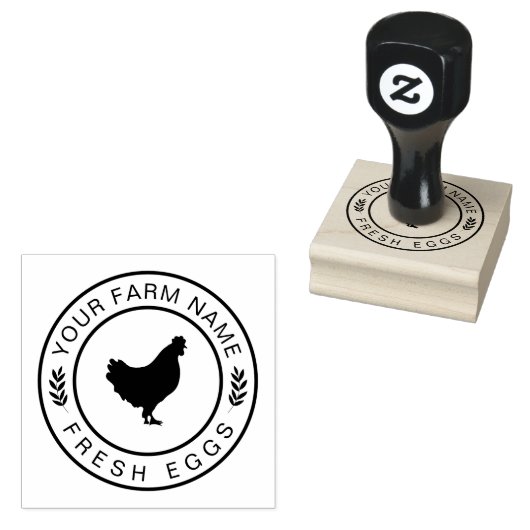 Bauernhaus Hen | Farm - oder Hühnercoop Personalis Gummistempel (Stempel)