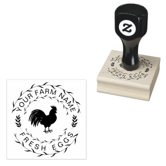 Bauernhaus Hen | Farm - oder Hühnercoop Personalis Gummistempel (Stempel)