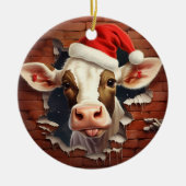 Bauernhaus Holiday Deco - 3D Keramik Ornament (Vorne)