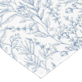 Bauernhaus Hütte Blau und Weiß Botanisch Kurzer Tischläufer (Ecke)