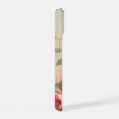 Bauernhaus Hütte Rustikales Blumengestein auf Stal iPhone 15 Hülle (Rechte Seite)