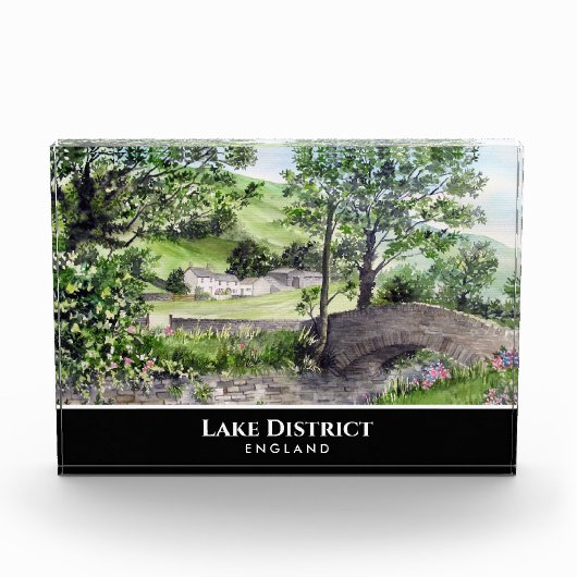 Bauernhaus in der Nähe von Thirlmere Lake District Fotoblock (Vorderseite)