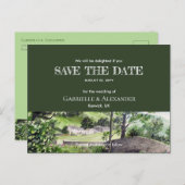 Bauernhaus in der Nähe von Thirlmere Wedding Save Ankündigungspostkarte (Vorne/Hinten)