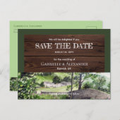 Bauernhaus in der Nähe von Thirlmere Wedding Save Ankündigungspostkarte (Vorne/Hinten)