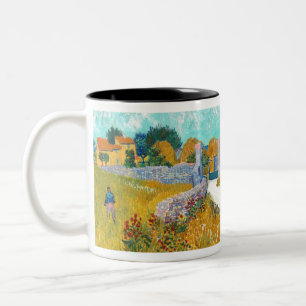 Bauernhaus in der Provence von Vincent van Gogh Zweifarbige Tasse