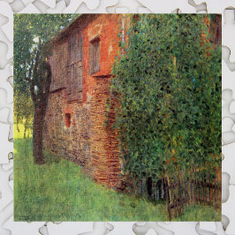 Bauernhaus in Kammer bei Gustav Klimt, Vintage Kun Puzzle
