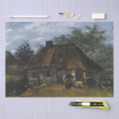 Bauernhaus in Nuenen von Vincent Van Gogh Seidenpapier (Handwerk)