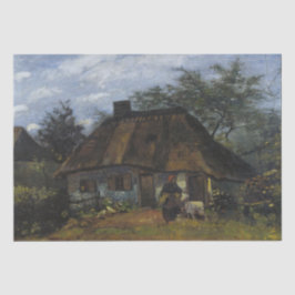 Bauernhaus in Nuenen von Vincent Van Gogh Seidenpapier