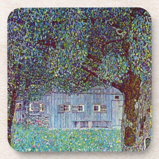 Bauernhaus in Oberösterreich bei Gustav Klimt Getränkeuntersetzer (Vorderseite)