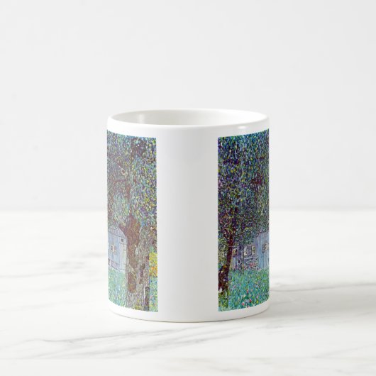Bauernhaus in Oberösterreich bei Gustav Klimt Kaffeetasse (Mittel)
