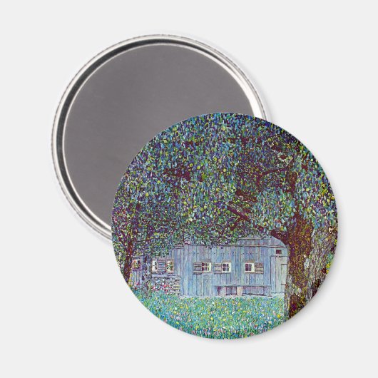 Bauernhaus in Oberösterreich bei Gustav Klimt Magnet (Vorderseite/Rückseite)