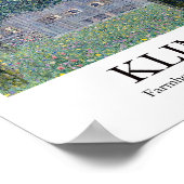 Bauernhaus in Oberösterreich bei Gustav Klimt Poster (Ecke)