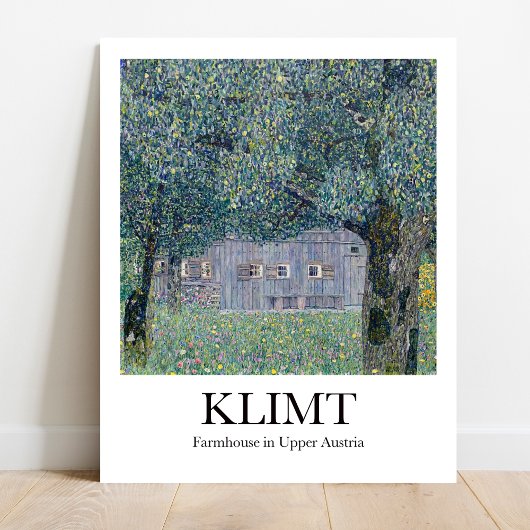Bauernhaus in Oberösterreich bei Gustav Klimt Poster