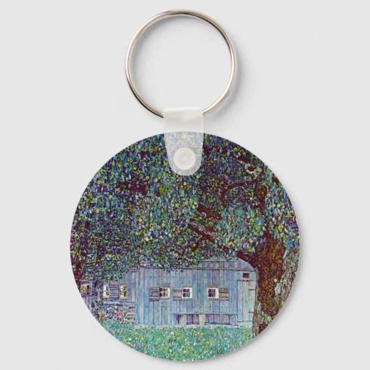 Bauernhaus in Oberösterreich bei Gustav Klimt Schlüsselanhänger (Vorderseite)
