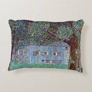 Bauernhaus in Oberösterreich von Gustav Klimt Zierkissen