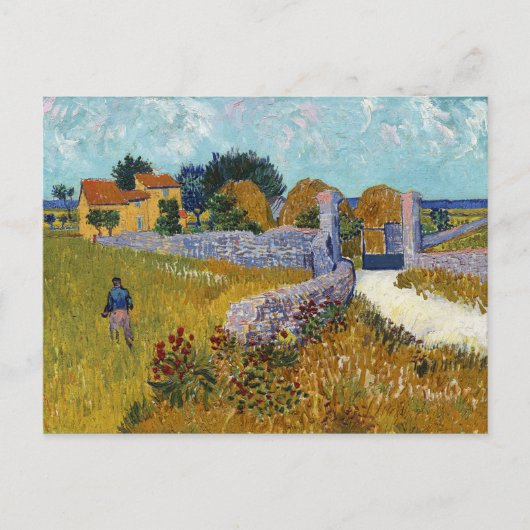 Bauernhaus in Provence (1888) von Vincent Van Gogh Postkarte (Vorderseite)