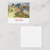 Bauernhaus in Provence im Stil von Van Gogh Mitteilungskarte (Vorne/Hinten)