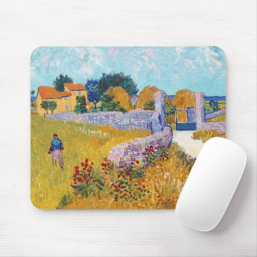 Bauernhaus in Provence, Van Gogh Mousepad (Mit Mouse)
