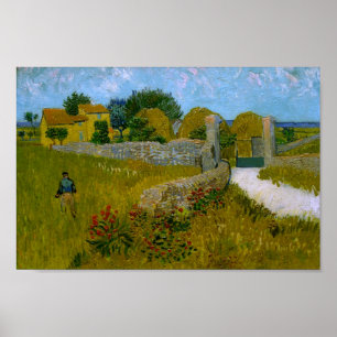 Bauernhaus in Provence Van Gogh Poster