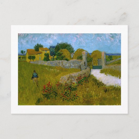 Bauernhaus in Provence, Vincent Van Gogh Postkarte (Vorderseite)
