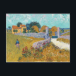 Bauernhaus in Provence von Vincent van Gogh (1888) Postkarte<br><div class="desc">Künstler Vincent van Gogh (1853-1890) Titel Englisch: Bauernhof in ProvenceObjekt- 	Typisierung 	Genrelandscape artDate 	1888 	Mediumoil auf Leinwand</div>