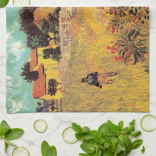 Bauernhaus in Provence von Vincent van Gogh Geschirrtuch (Gefaltet)