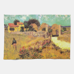 Bauernhaus in Provence von Vincent van Gogh Geschirrtuch