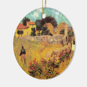 Bauernhaus in Provence von Vincent van Gogh Keramik Ornament (Links)