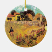 Bauernhaus in Provence von Vincent van Gogh Keramik Ornament (Hinten)