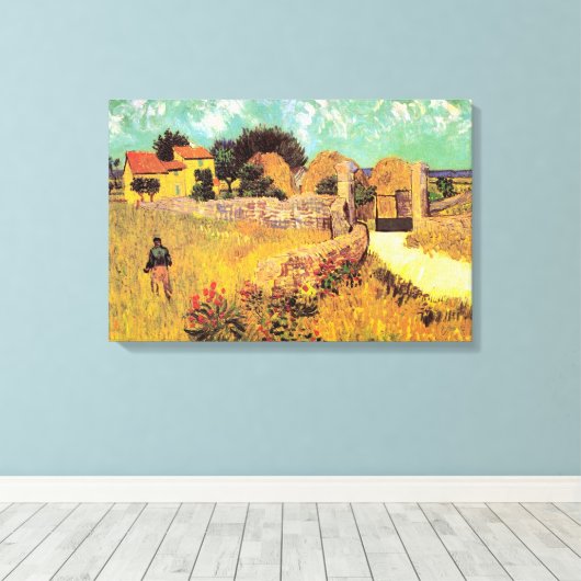 Bauernhaus in Provence von Vincent van Gogh Leinwanddruck (Insitu (Holzboden))