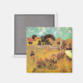 Bauernhaus in Provence von Vincent van Gogh Magnet (Vorderseite/Rückseite)