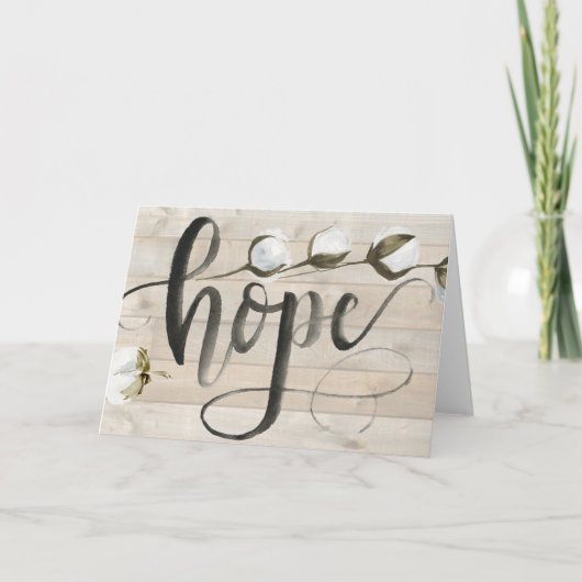 Bauernhaus-Inspiration - Hoffnung Karte (Vorderseite)