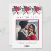 Bauernhaus Karierte Hochzeit Rote Flora Save the D Save The Date (Vorderseite)