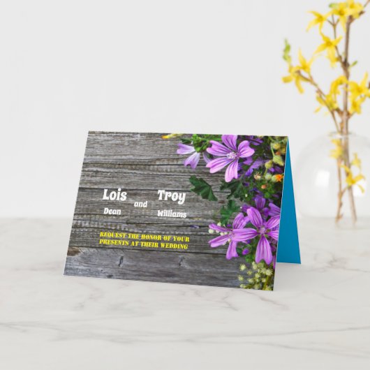 Bauernhaus Karte (Gelbe Blume)