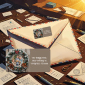 Bauernhaus Kleider individuell anpassbare Familie Adressaufkleber