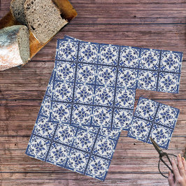 Bauernhaus Küche Country Style Blue on White Tile Seidenpapier