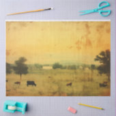 Bauernhaus Küche Kuh Decoupage Seidenpapier (Basteln)