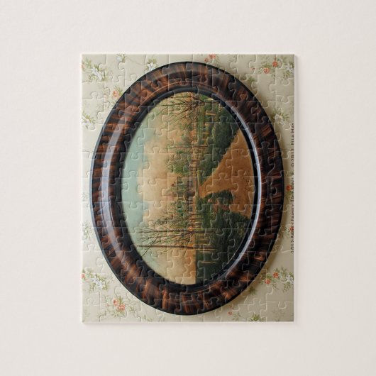 Bauernhaus-Malerei Puzzle (Vertikal)