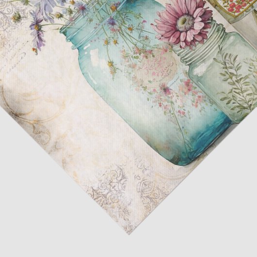 Bauernhaus Mason Jars Seidenpapier (Ausschnitt)