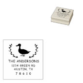 Bauernhaus Moderne Ente Rücksendeadresse Briefmark Gummistempel (Stempel)