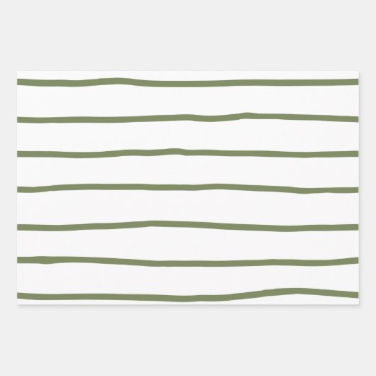 Bauernhaus Moderne weiche grüne Weihnachtszeit Geschenkpapier Set (Vorderseite 2)