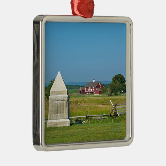 Bauernhaus - Nationalpark Gettysburg, PA Ornament Aus Metall (Rechts)