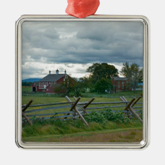 Bauernhaus - Nationalpark Pennsylvania Gettysburg Silbernes Ornament