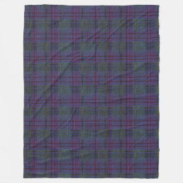 Bauernhaus Navy Blau Tartan Fleecedecke