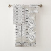 Bauernhaus-Patchwork gemischtes Fliesen-Muster Badhandtuch Set (Insitu)