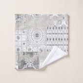 Bauernhaus-Patchwork gemischtes Fliesen-Muster Badhandtuch Set (Waschlappen)