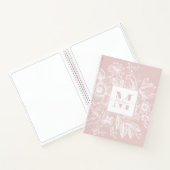 Bauernhaus Peony Monogram Navy Französisch Light P Notizblock (Innenseite)