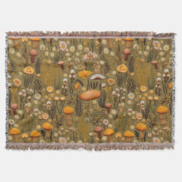 Bauernhaus Pilzstickerei sieht wie Blanket aus Decke